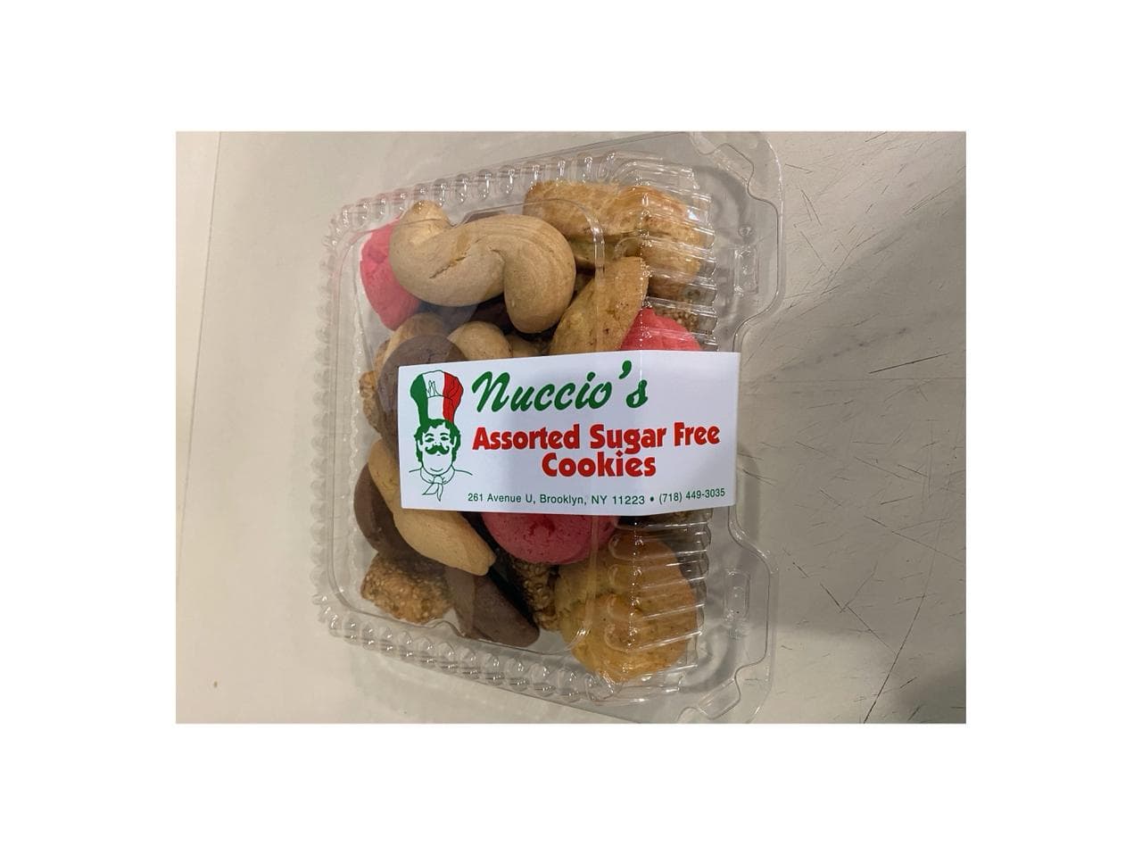Boxed assorted sugar-free cookie selection